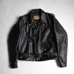 ◇極美品/42インチ◇SCHOTT ダブルライダースジャケット 618 ブラック
