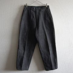 kavalリネン100% ボタンタックトラウザー ブラック Mサイズ - メルカリ