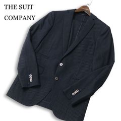 スーツカンパニー ジャケット ネイビー シャドーストライプ 175 4Drop 