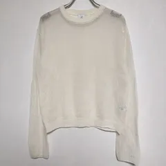 ROKU 6 BEAUTY&YOUTH SUKE STRIPE CREW NECK PULLOVER 定価14300円 ニット アイボリー レディース ロクビューティアンドユース【中古】4-0407M∞