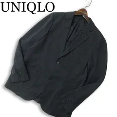 UNIQLO ユニクロ 通年 背抜き★ ドライ イージー テーラード ジャケット Sz.L メンズ 灰 グレー
