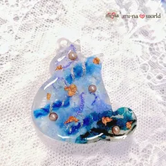 【一点物】猫ちゃんチャーム(異素材MIX) 選べる金具 ⑦