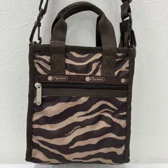 2524　LeSportsac　レスポートサック　2way　ショルダーバッグ　ハンドバッグ　MINI N/S TOTE　ブラウン　ゼブラ　アニマル柄　小さめ　ミニ　軽量　レディース　シンプル　カジュアル