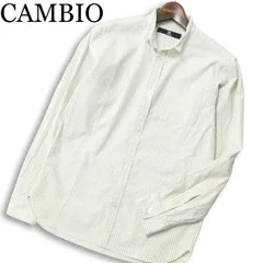 CAMBIO カンビオ 通年★ ストライプ 長袖 シャツ Sz.S メンズ 日本製のサムネイル