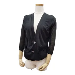 Sacai C4-00213 ポリエステルコットンニット カーディガン ブラック レディース サカイ【中古】5-0324M∞のサムネイル