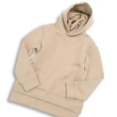 semantic design セマンティック デザイン ストレッチ★ フーディー プルオーバー パーカー Sz.M メンズ ベージュのサムネイル