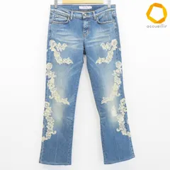レッドバレンティノ RED VALENTINO デニム ジーンズ パンツ レース ダメージ ロゴボタン レディース [a1007235]のサムネイル