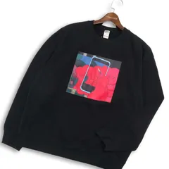 24AW★ UNIQLO ユニクロ KAWS + Warhol★ カウズ + ウォーホル 通年 スウェット プリント トレーナー Sz.L メンズ 黒のサムネイル