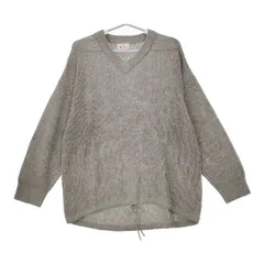 mao made 浅Vネック裾ドロストゆるっとプルオーバー 341114 セーター ニット 23AW グレー レディース マオメイド【中古】5-0426M∞のサムネイル