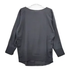 qualite サイドボタンTブラウス 定価14490円 ブラウス シャツ ブラック レディース カリテ【中古】5-0602M∞のサムネイル
