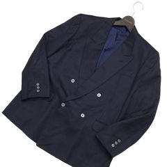 美品】ランバン テーラードジャケット M相当 ダブル 銀ボタン 背抜き