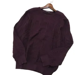 semantic design セマンティック デザイン 通年★ 幾何学模様 コットン セーター ニット クルーネック Sz.M メンズのサムネイル