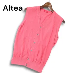 【イタリア製】 Altea アルテア 通年 Vネック コットン ニット ベスト Sz.S メンズのサムネイル