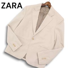 新品【ZARA】 テーラードジャケット 大きいサイズ54ザラアイボリー