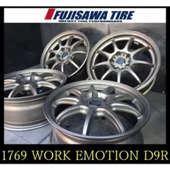 【1769】FK01111294◆WORK EMOTION D9R◆17x7J 5穴 PCD114.3 +38◆4本のサムネイル