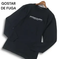GOSTAR DE FUGA ゴスタール ジ フーガ 通年★ 英字プリント 長袖 カットソー ロンTシャツ Sz.46 メンズ 黒のサムネイル