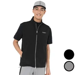 26春夏 キャロウェイ Callaway メンズ ストレッチ撥水フルジップベスト C26116101 レイヤードスタイル 温度調節 小雨のサムネイル