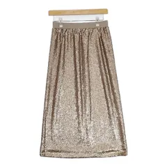 TORRAZZO DONNA スパンコール ロングスカート ゴールド系 レディース トラッゾドンナ【中古】5-0901M∞のサムネイル
