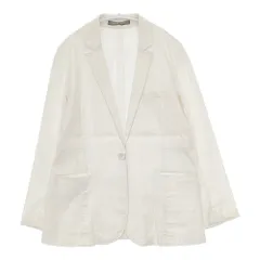 theory luxe DALEY CRUNCH ストレッチ 036204121 サイズ38 リネン混 テーラードジャケット オフホワイト レディース セオリーリュクス【中古】5-0822M△