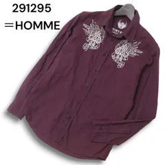 291295＝HOMME ニーキューイチニーキューゴーオム 通年 刺繍★ 長袖 シャツ Sz.M メンズのサムネイル