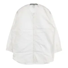 NO CONTROL AIR ノーカラー コットン 製品洗い XS ブラウス シャツ ホワイト レディース ノーコントロールエアー【中古】6-0117M∞