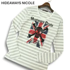 HIDEAWAYS NICOLE × ONE PIECE ハイダウェイ ニコル × ワンピース★ 長袖 ボーダー カットソー ロンTシャツ Sz.48 メンズのサムネイル