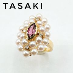 田崎真珠 TASAKI ピンクトルマリン タンザナイト ダイヤ K18 - メルカリ