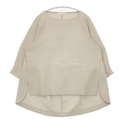 qualite ボートネックフォルムカットソー 定価17050円 32440020003 カットソー ベージュ レディース カリテ【中古】6-0221M∞のサムネイル