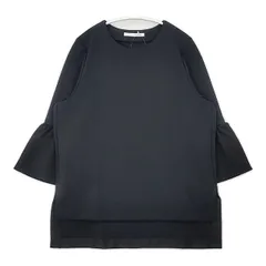 qualite シアースリーブプルオーバー 定価19800円 七分袖 ブラウス シャツ ブラック レディース カリテ【中古】6-0222M∞のサムネイル