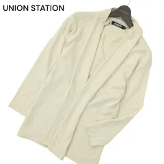 新品 未使用 UNION STATION ユニオンステーション メンズビギ 通年 ショールカラー ニット カーディガン 羽織り Sz.L メンズのサムネイル