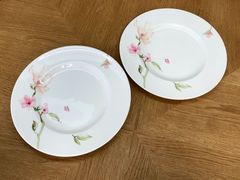 Gien Volupte 花柄横長 23cm 2枚セット - メルカリ