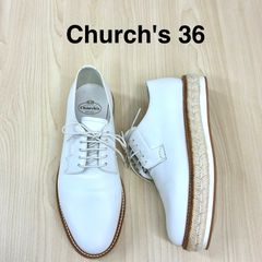 美品Church'sチャーチ レースアッププレーントゥGENEVA 茶36 - メルカリ
