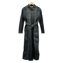 DIESEL(ディーゼル) コート サイズS レディース美品  - DE-FLAMINTY-Z-FSB 黒 長袖/デニム/コーティング加工/ロング丈/春/秋のサムネイル