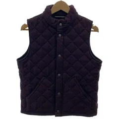 【中古】　Traditional Weatherwear　中綿ベスト　キルティングベスト　ハイネック　フルボタン　無地　古着　/1587