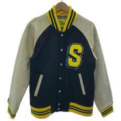 Supreme スタジャン M ネイビー、ストリート、正規品 - メルカリ