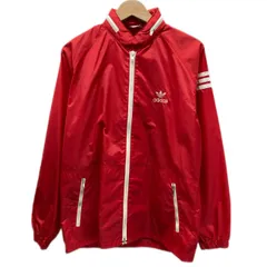 【中古】　adidas　ナイロンジャンパー　80s vintage　80年代　アウター　ハイネック　フルジップ　フード収納可能　ワンポイント　ブランドロゴ　トレフォイル　刺しゅう　デサント製　ADS-200　日本製　スポーツ　古着　/1301