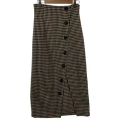 【中古】　MURUA　タイトスカート　ロング丈　ウエストゴム　チェック　古着　/2406のサムネイル