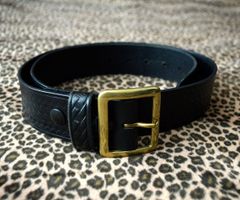 VINTAGE WORKS レザーベルト 黒 153218 - メルカリ