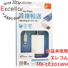 [bn:0] 【新品訳あり(箱きず・やぶれ)】 ELECOM　カードリーダー　MR-LC201WH　Lightning/microUSB 28in1 ホワイト