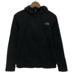 【中古】　THE NORTH FACE　フリース　フード　フルジップ　無地　ワンポイント　刺しゅう　アウトドア　古着　/7113