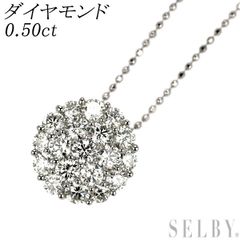 天然ダイヤモンド ネックレス 計1.17ct プラチナ - メルカリ