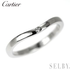 カルティエ バレリーナダイヤ3Pリング Pt950 48号 3.0g 保証書付