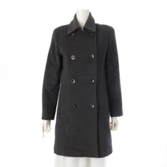 ジルサンダー ウール アンゴラ ダブル ロング コート アウター グレー 34【中古】のサムネイル