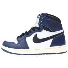 NIKE (ナイキ) AIR JORDAN 1 RETRO HIGH OG MIDNIGHT NAVY エアジョーダン レトロ ミッドナイト ハイカットスニーカー ネイビー/ホワイト US9/27cm DZ5485-401