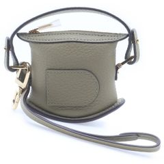 DELVAUX (デルボー) PIN SWING CHRMAS ピン スウィングチャーム レザー 2WAY ハンド ショルダーストラップ カーキ