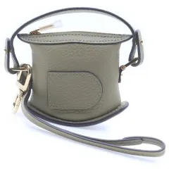 DELVAUX (デルボー) PIN SWING CHRMAS ピン スウィングチャーム レザー 2WAY ハンド ショルダーストラップ カーキのサムネイル