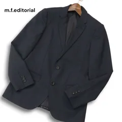 m.f.editorial タカキュー 通年 総裏★ ウィンドウペン チェック テーラード ジャケット Sz.Y4 メンズ ネイビーのサムネイル