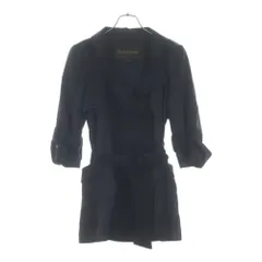 LOUIS VUITTON (ルイヴィトン) モノグラム柄 トレンチコート ブラック レディースのサムネイル