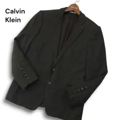 Calvin Klein カルバンクライン 通年 総裏 イタリア製生地★ パイピング テーラード ジャケット Sz.36 メンズ グレー 日本製のサムネイル