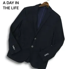 A DAY IN THE LIFE ユナイテッドアローズ 通年★ 2B アンコン テーラード ジャケット Sz.S メンズ ネイビーのサムネイル